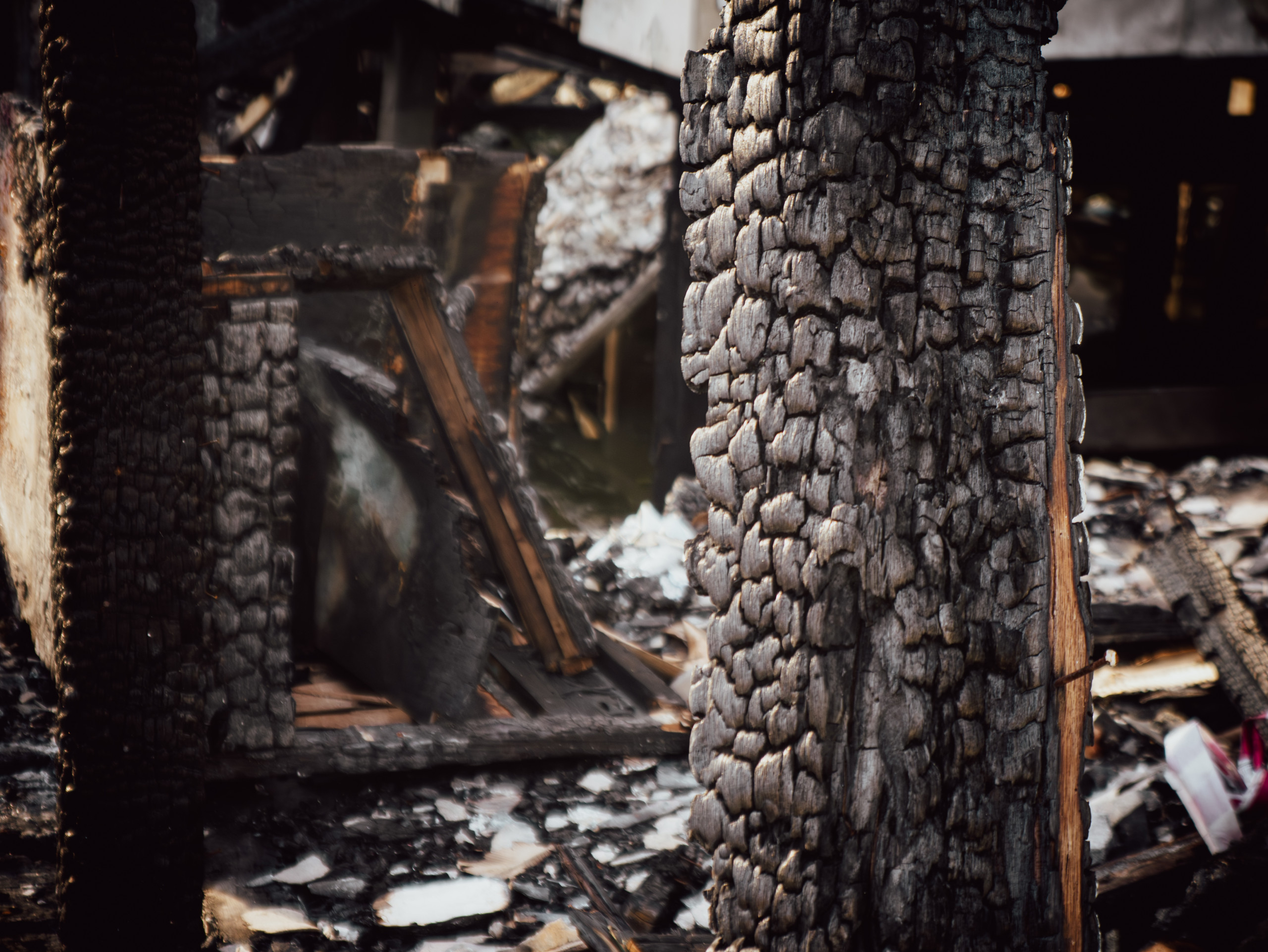 fire damage timber