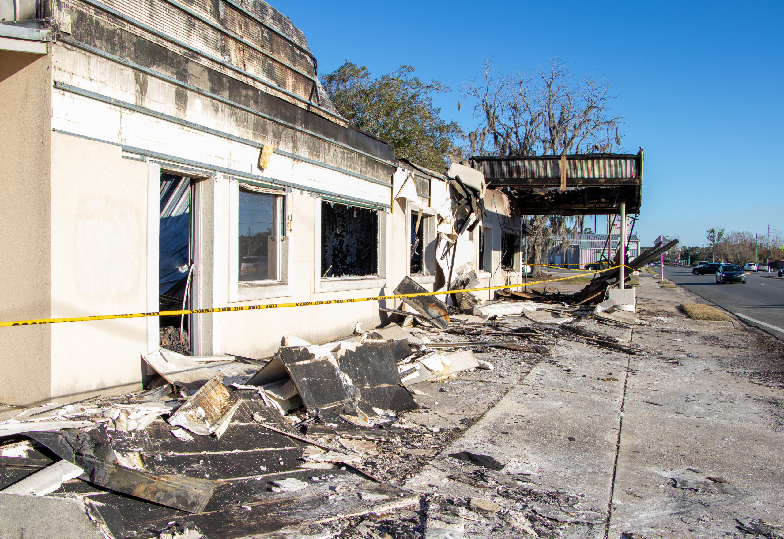 fire damage to concrete